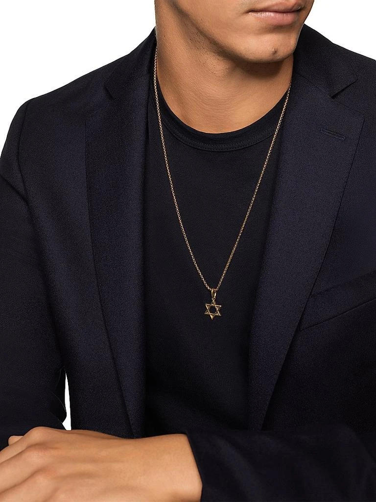 David Yurman Star of David Pendant in 18K Yellow Gold, 19MM 2