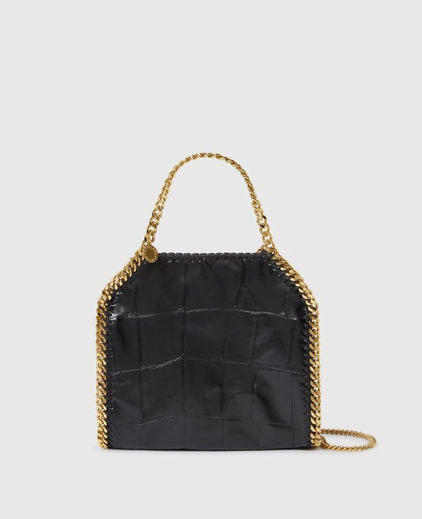 Stella McCartney Stella McCartney - Falabella Crocodile-Embossed Mini Tote, Woman, Black 1