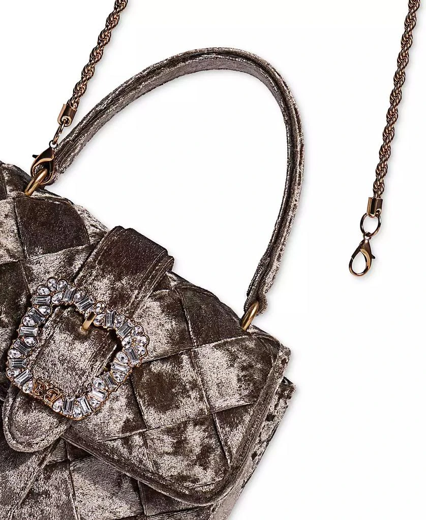Sam Edelman Brit Small Top Handle Velvet Shoulder Bag 6