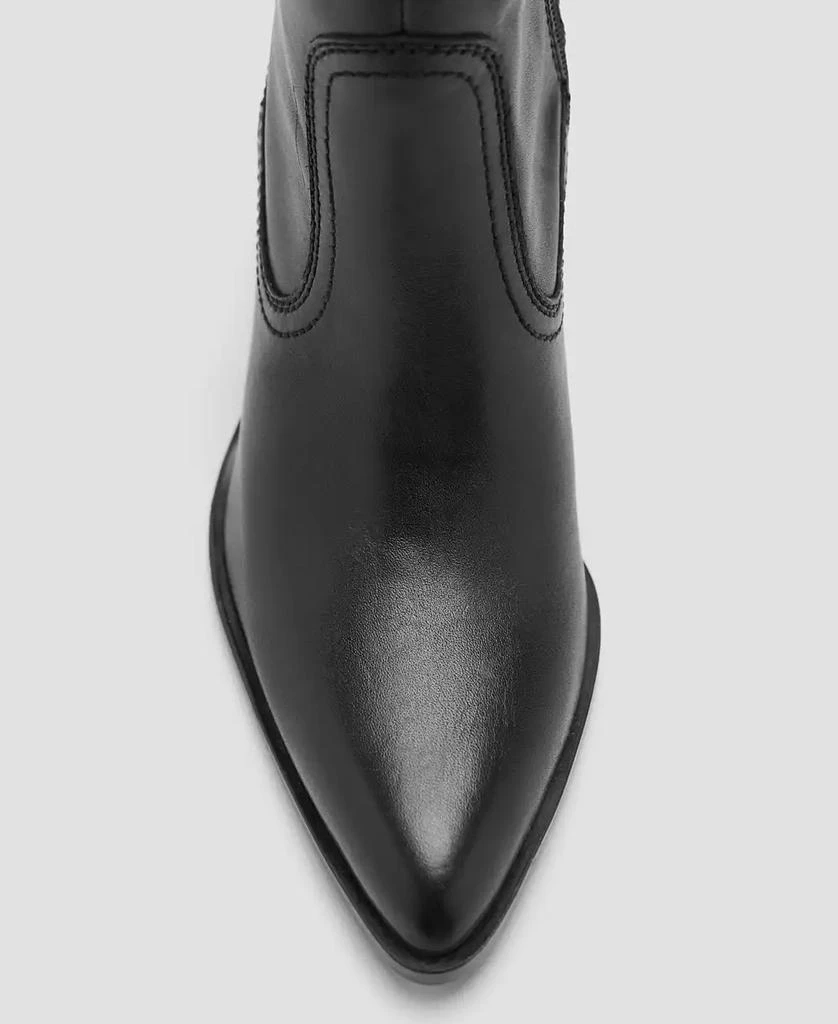 Mango Women's Leather Pointed Ankle Boots 2