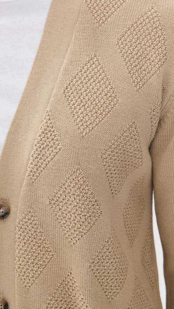 Officine Générale Miles Cotton Tonal Argyle Cardigan 5
