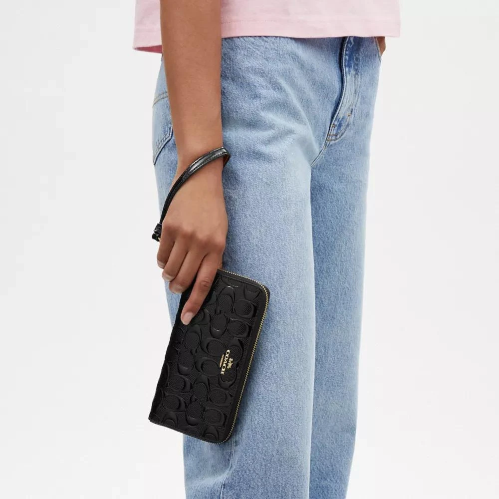 Coach Long Zip Around Wallet In Signature Leather 5