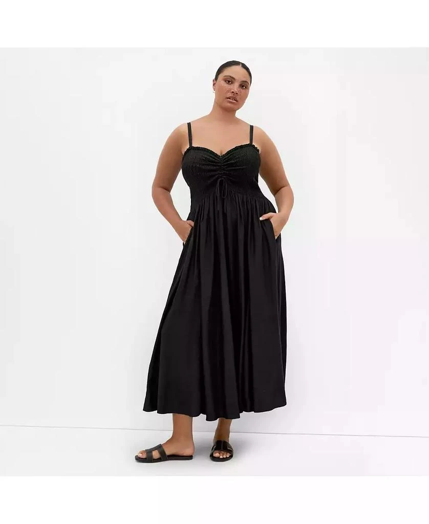eleanor maxi dress Eleanor A-Line Front Cutout Maxi Dress in Black