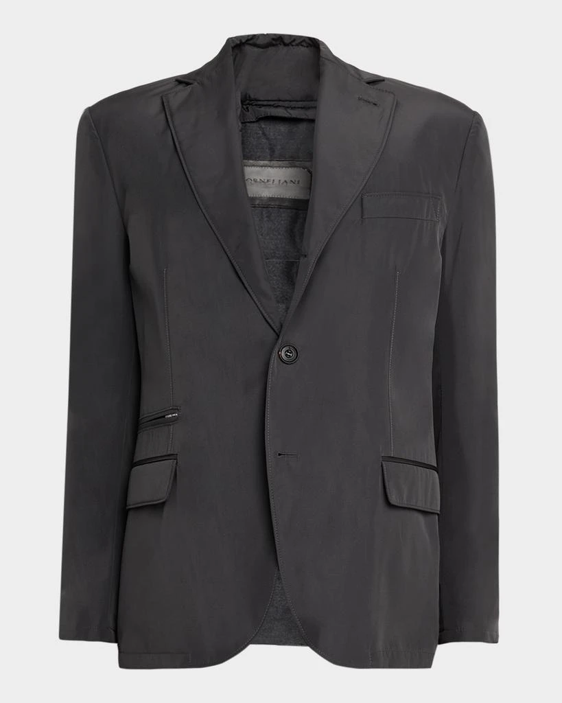 Corneliani Men
s Technical Fabric Single-Breasted Blazer