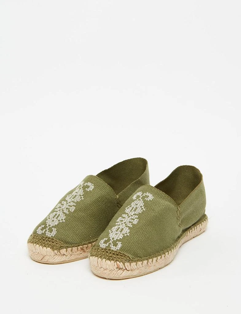 INES DE LA FRESSANGE PARIS Auriane khaki espadrilles 2