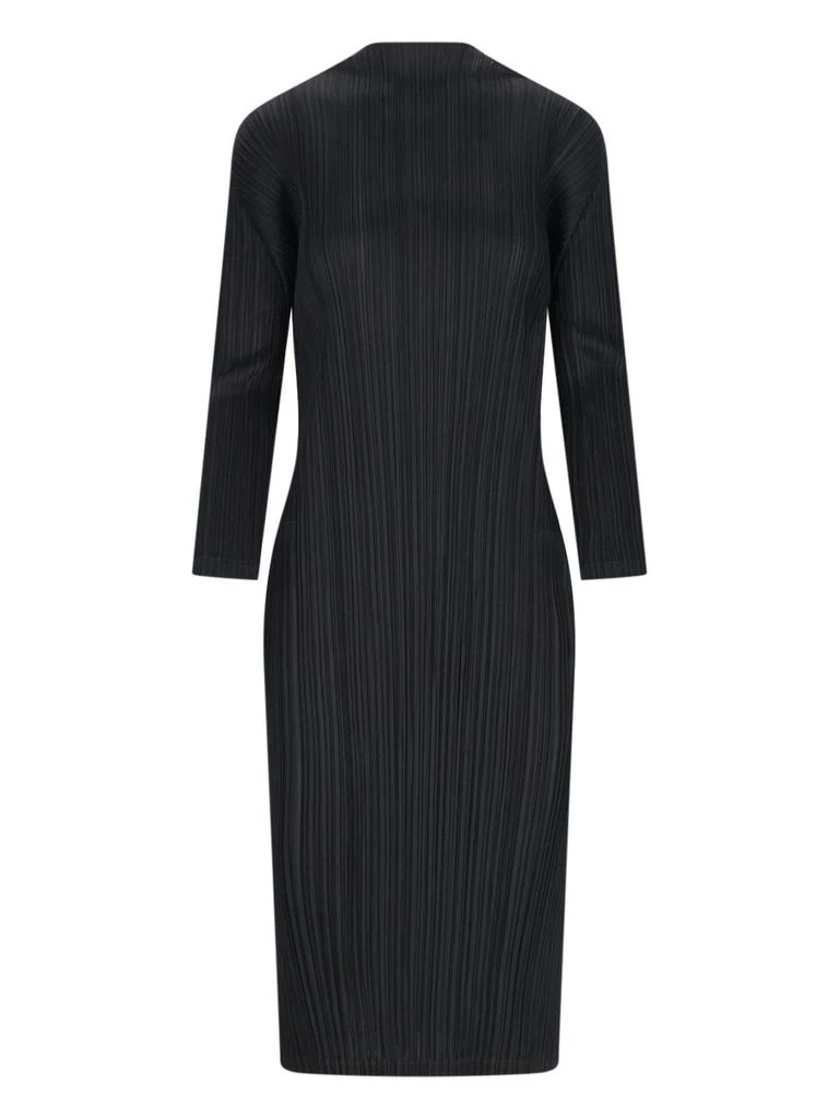 Pleats Please Pleats Please Issey Miyake Pleated Side Slit Midi Dress from Cettire