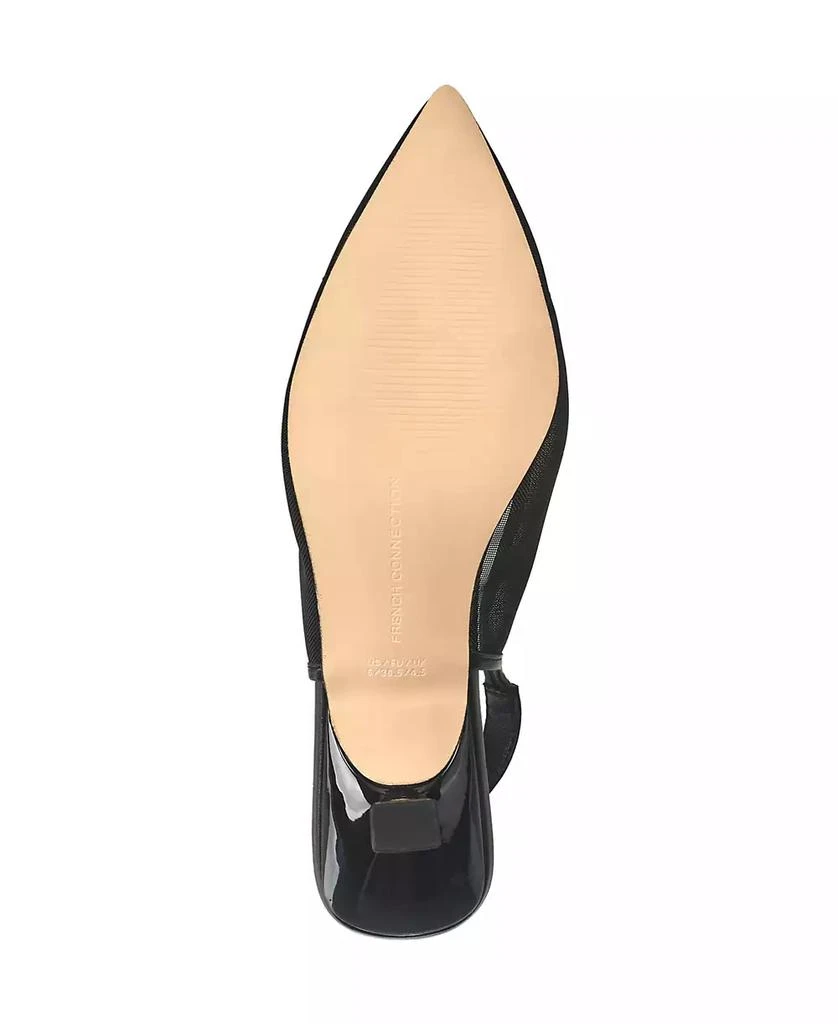 French Connection Women's Flared Mesh Pumps 5