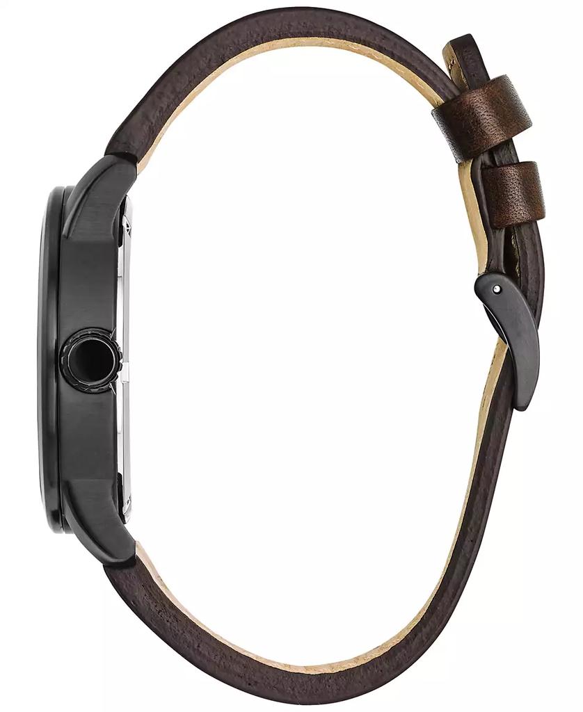 Citizen Men's Eco-Drive Military Brown Leather Strap Watch 42mm BM8478-01L