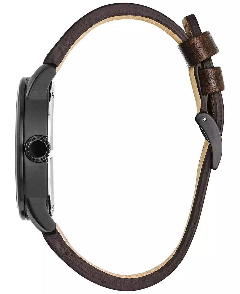 Citizen Men's Eco-Drive Military Brown Leather Strap Watch 42mm BM8478-01L 2
