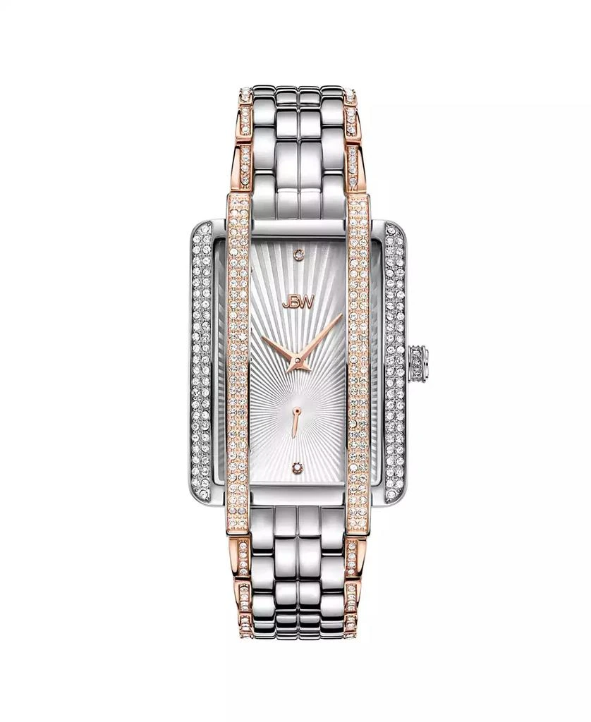Jbw Women's Mink Diamond (1/8 ct.t.w.) Stainless Steel Watch 1