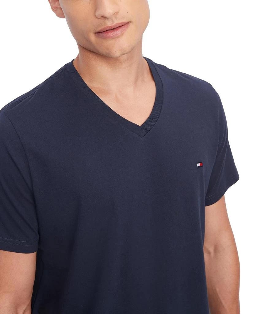 Tommy Hilfiger Tommy Hilfiger Men's Flag V Neck Tee, Dark Navy, L 3