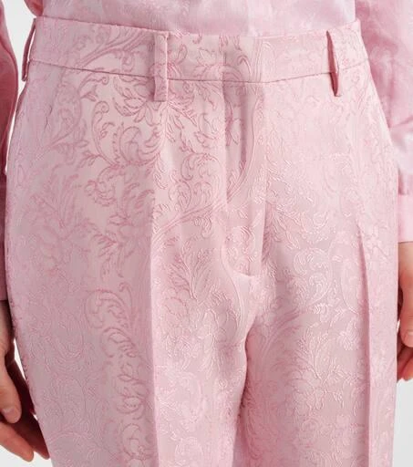 ETRO Paisley cropped slim pants 4