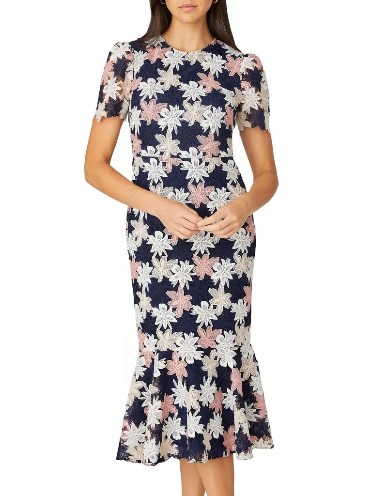 Shoshanna Thompson Floral Midi-Dress 2