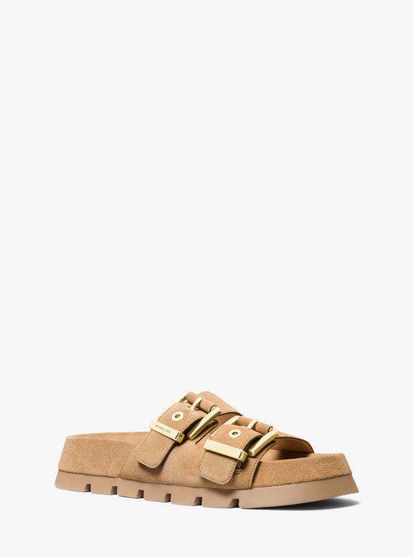 michael_kors Colby Suede Flat Sandal