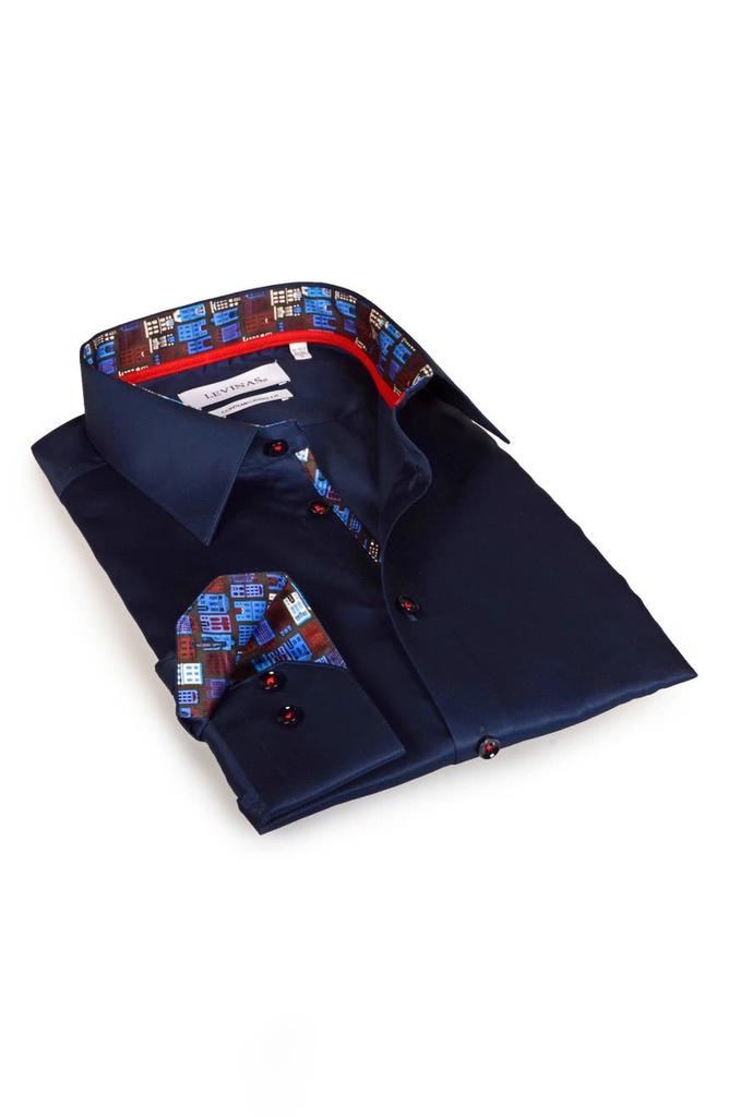 Levinas Contemporary Fit Modern Business Dress Shirt