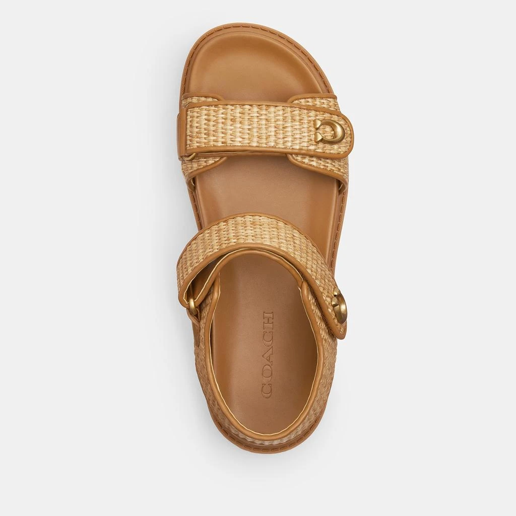 Coach Women's Brynn Straw Sandals 3