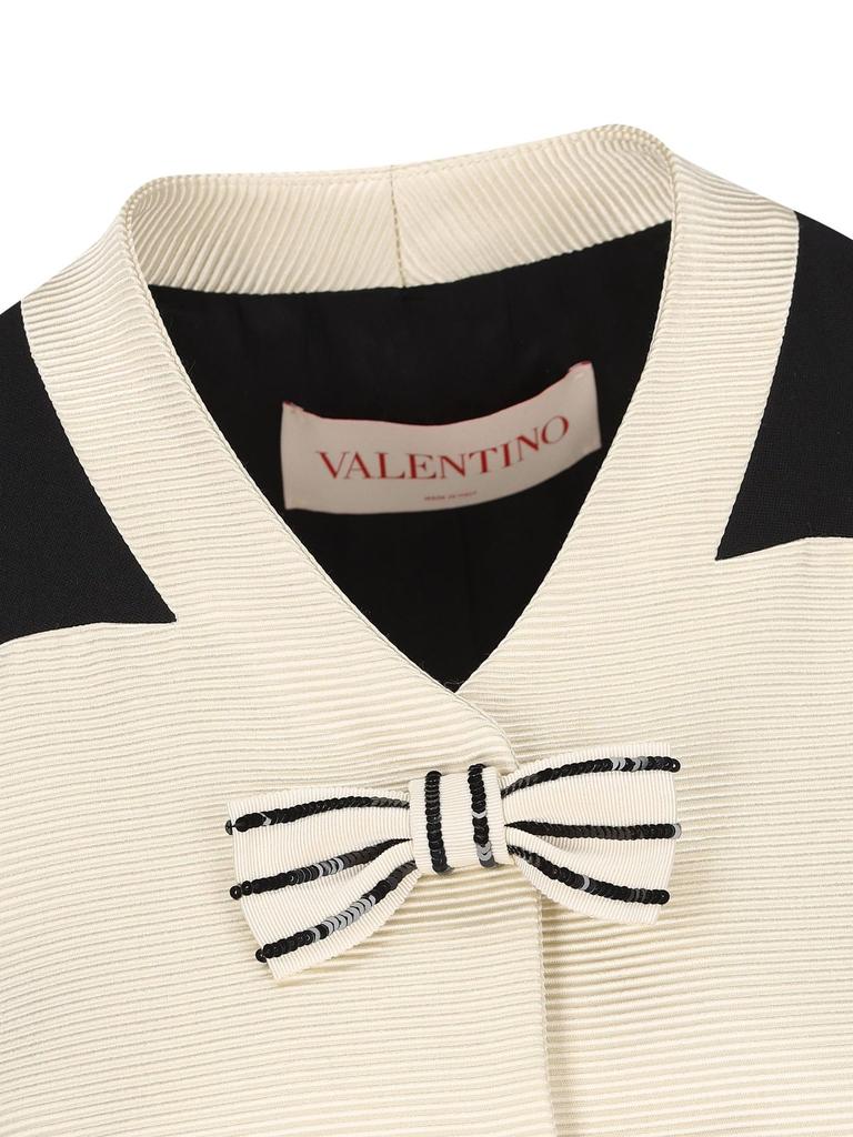 Valentino Valentino Bow Detailed Long-Sleeved Jacket