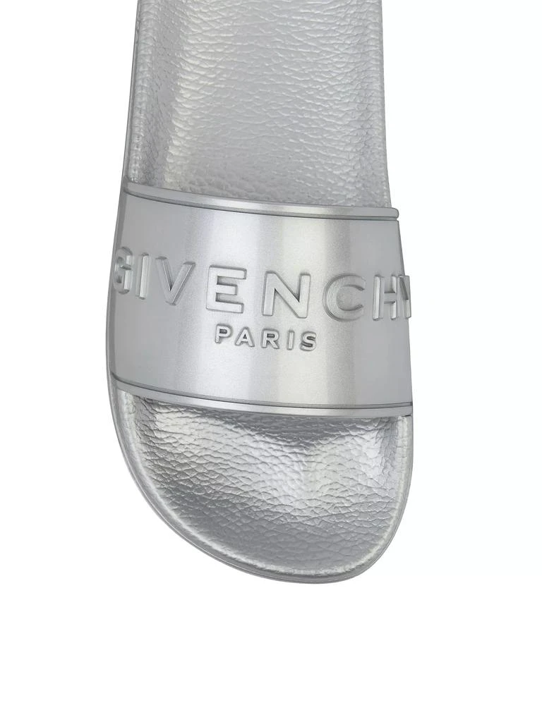 Givenchy Slide Flat Sandals in Rubber 7