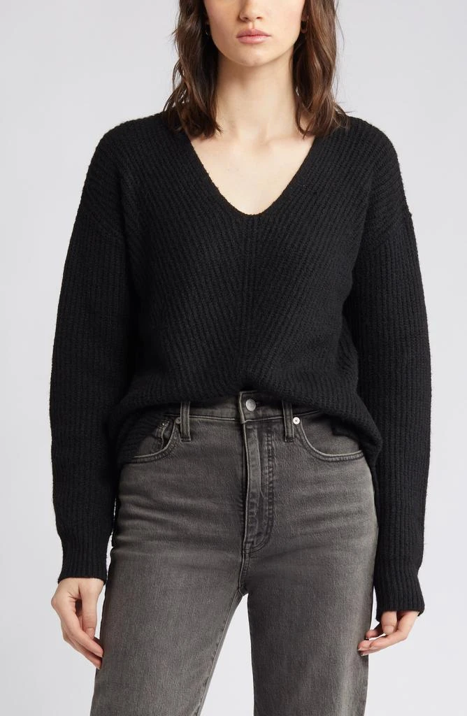 Caslon<sup>®</sup> Directional V-Neck Sweater 8