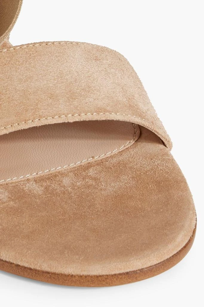 Gianvito Rossi Emily suede and stretch sandals 4