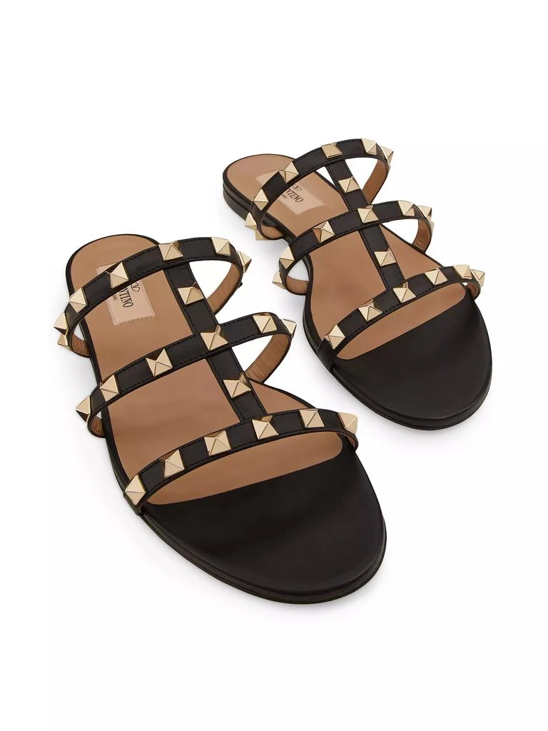 Valentino Rockstud Flat Slide Sandals 5