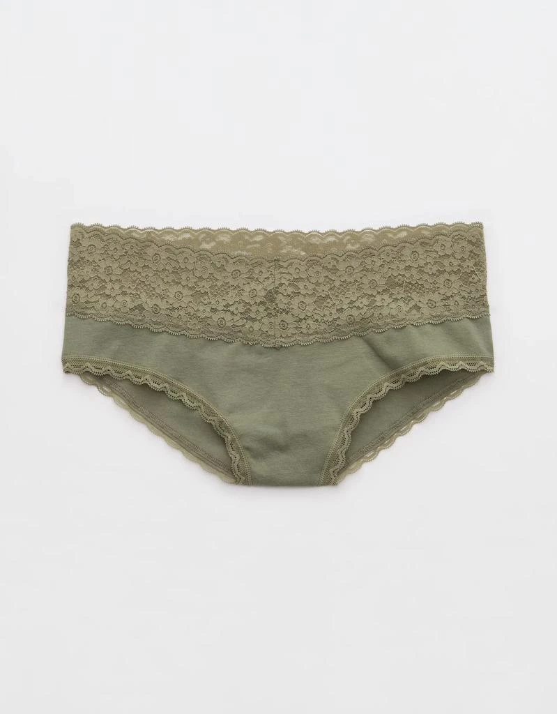 Aerie Superchill Vintage Lace Cotton Cheeky Underwear 1