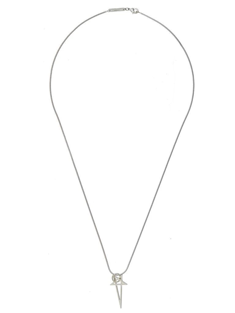 Rick Owens NECKLACE PENTAGRAM CHARM PALLADIO 1