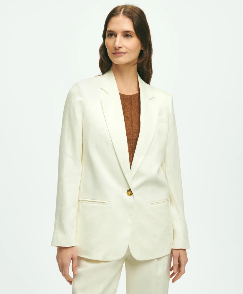 Brooks Brothers Linen One-Button Jacket