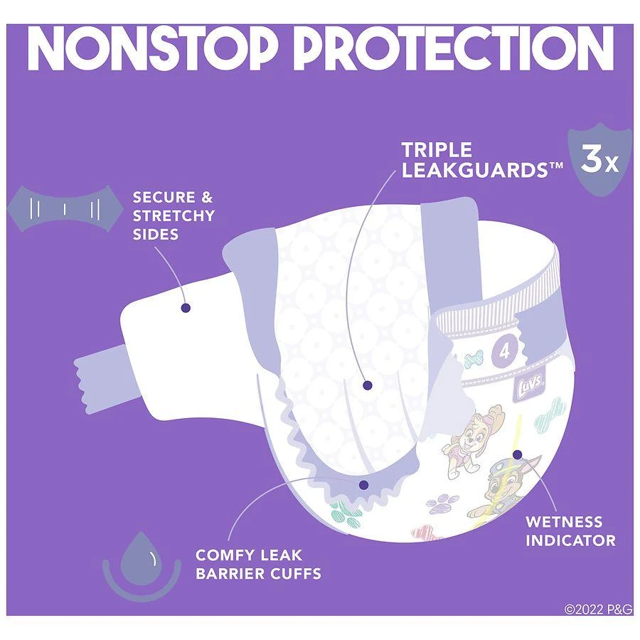 Luvs Pro Level Leak Protection Diapers Size 5 (27+ lbs) 9