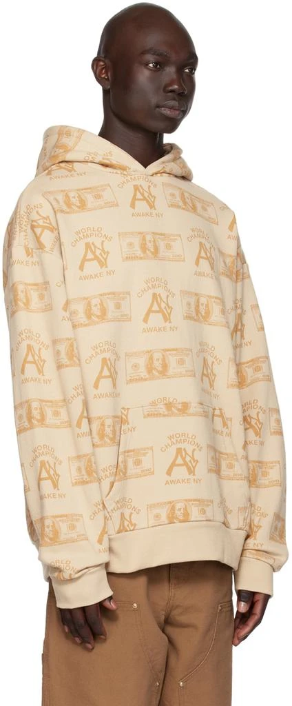 Awake NY Beige Printed Hoodie 2
