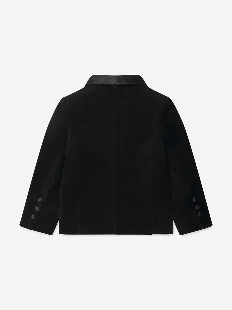 Patachou Patachou Boys Velvet Blazer in Black