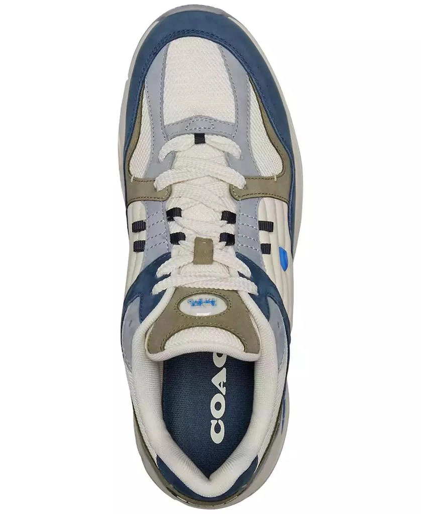 COACH Men's C301 Signature Mixed-Media Lace-Up Sneakers 4