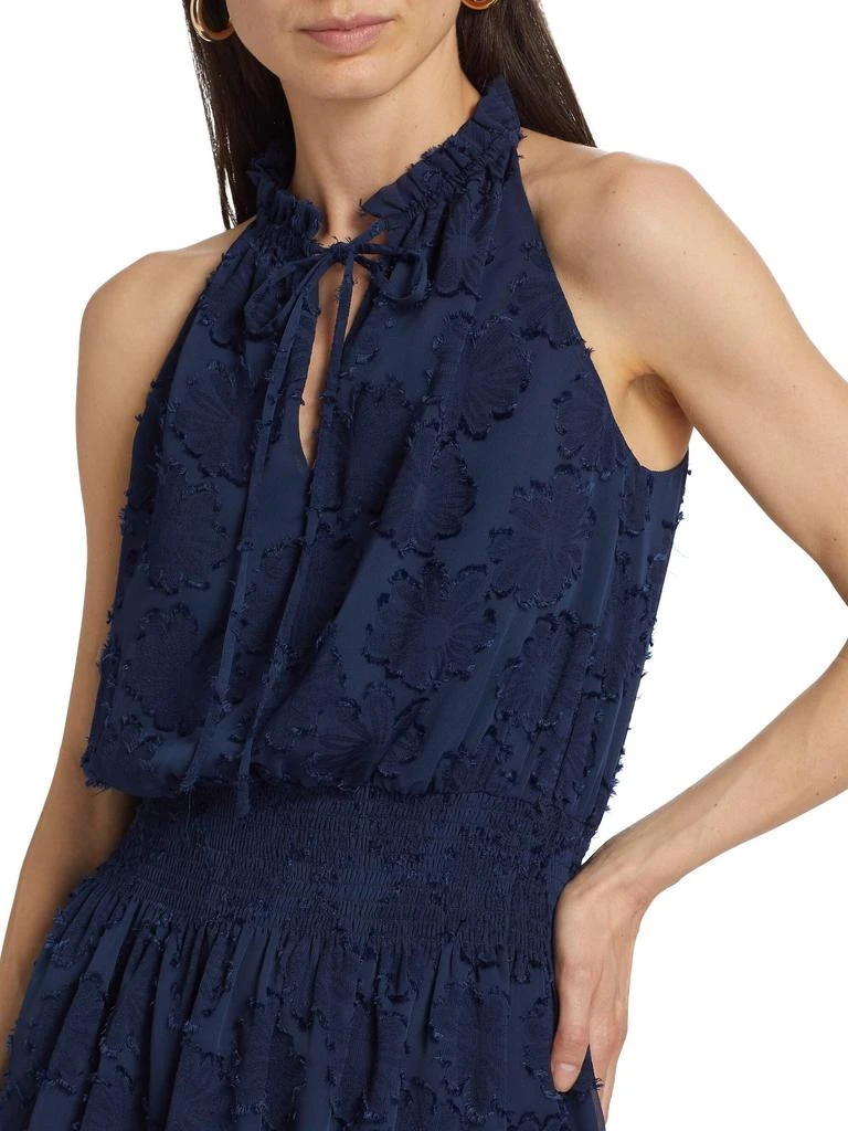 Ramy Brook Hester Floral Smocked Halter Minidress 3