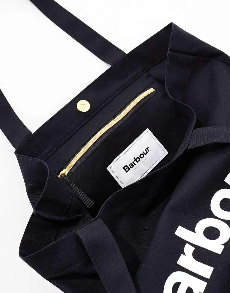 Barbour Barbour x ASOS tote bag in black 3