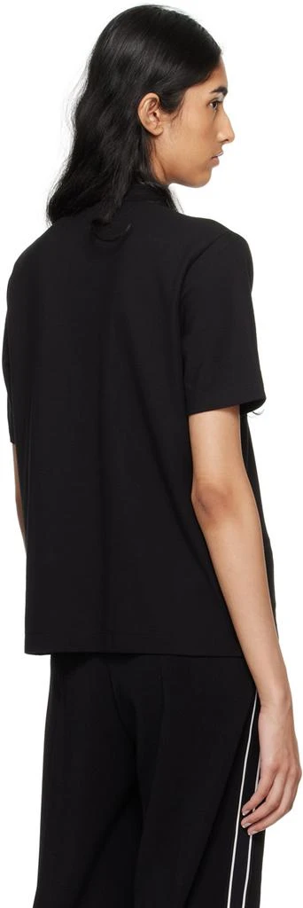 Moncler Black Embroidered-Logo Polo 3