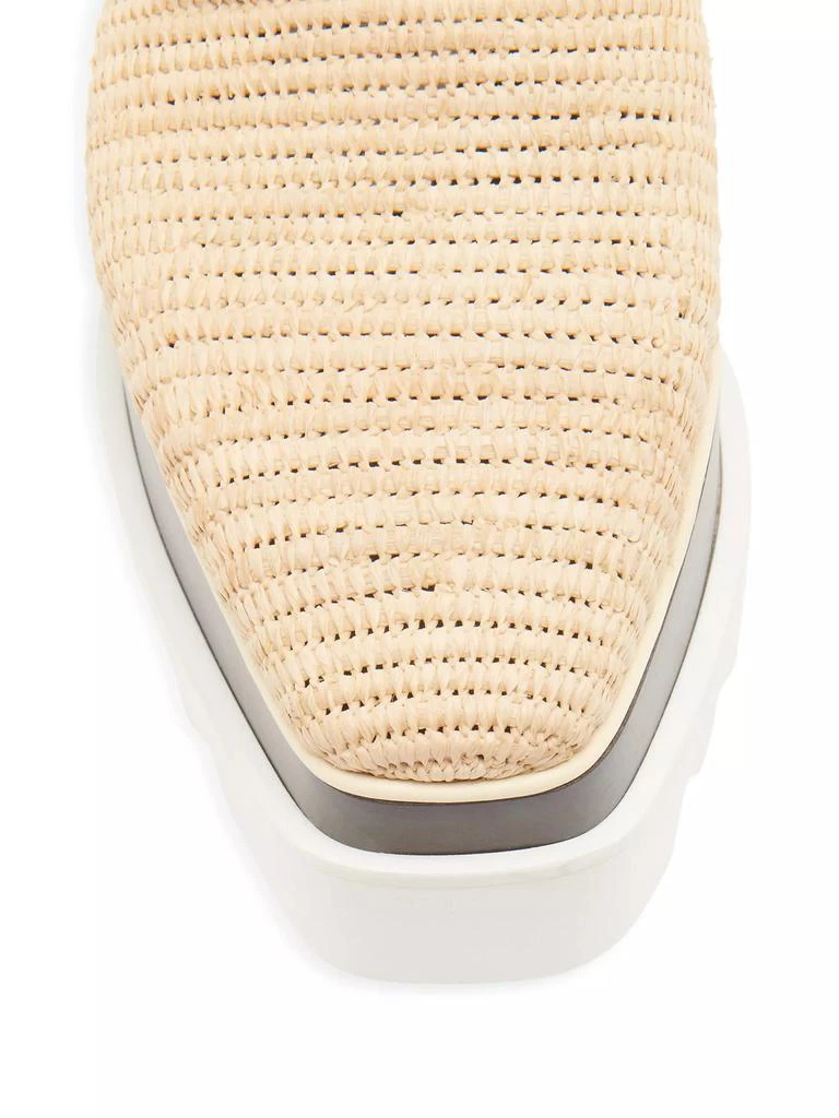 Stella McCartney Elyse Raffia Platform Oxfords 4