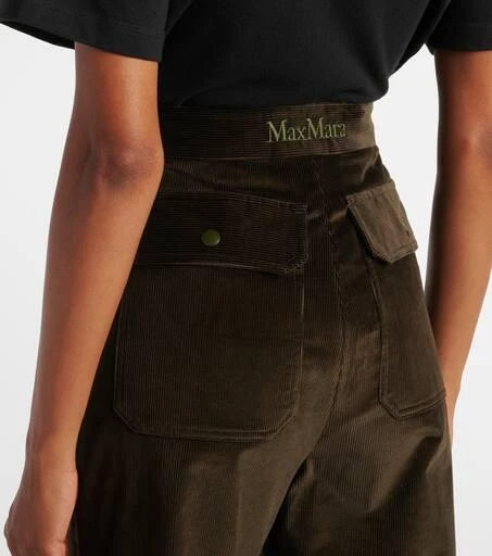 Max Mara Tritone cotton corduroy flared pants 6