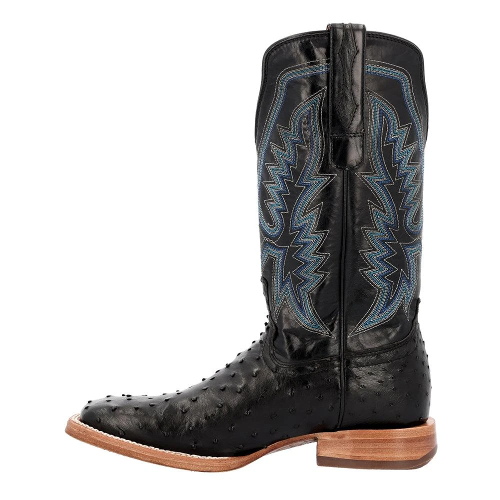 Durango PRCA Collection Full-Quill Ostrich Embroidered Square Toe Cowboys Boots 3