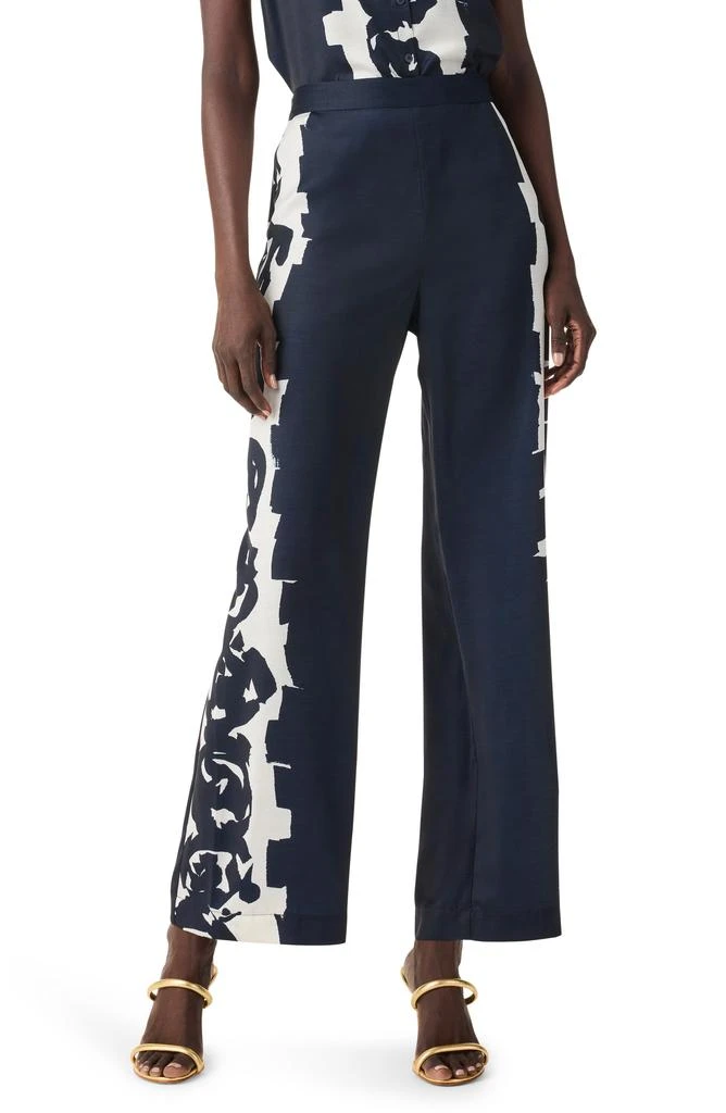 NIC+ZOE Rose Bloom Wide Leg Pants 1