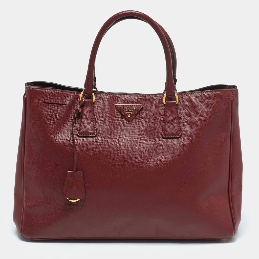 Prada Prada Red Saffiano Leather Large Gardener's Tote 1