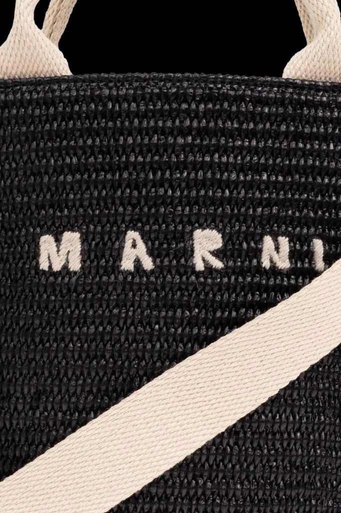 Marni Marni Logo Embroidered Shoulder Bag 5