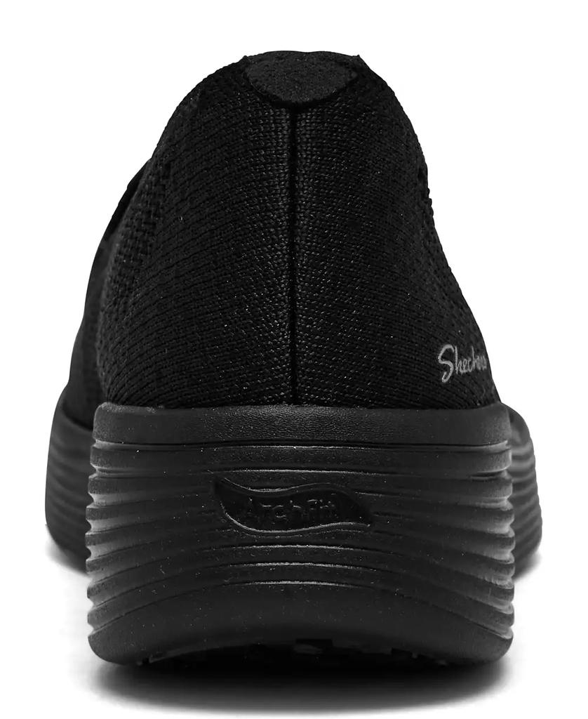 スケッチャーズ スニーカー シューズ レディース Women's Slip-Ins: Max Cushioning - Smooth Transition Slip-On Walking Sneakers from Finish Line Black | [スケッチャーズ] スニーカー スリップインズ：コンツアー