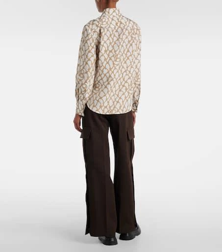 Burberry Printed silk poplin shirt 3