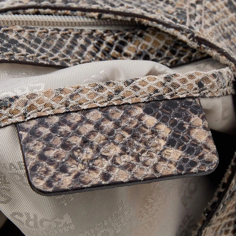 Michael Kors MICHAEL Michael Kors Brown Python Embossed Leather Hobo 8