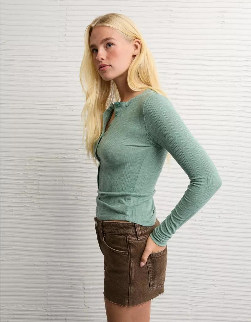 AE AE Long Sleeve Henley T-Shirt