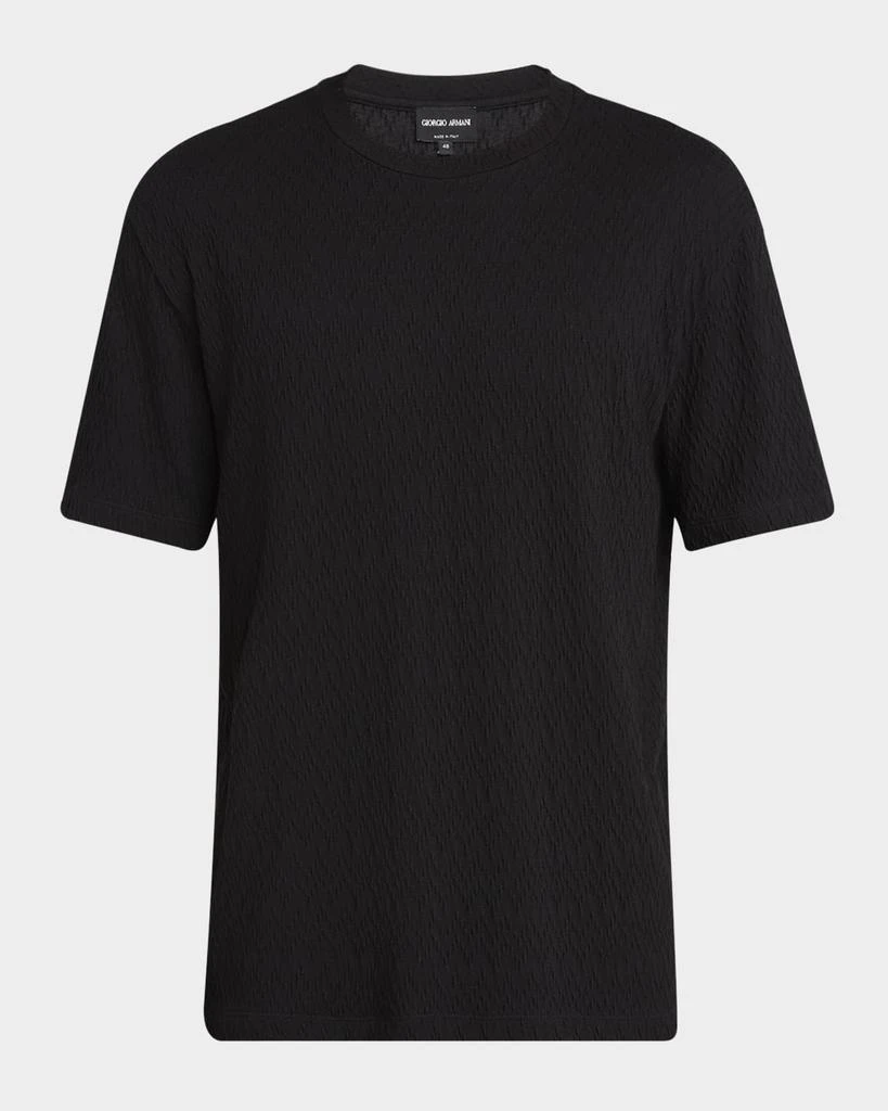 Giorgio Armani Men's Raised Chevron T-Shirt 1