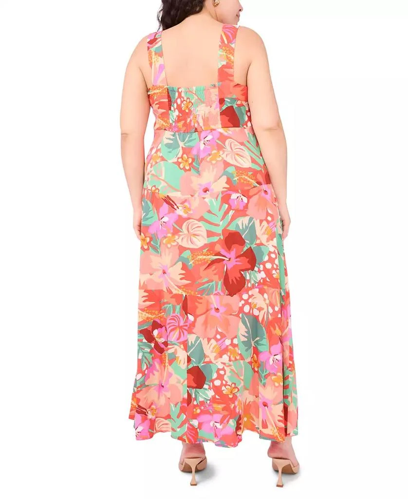 MSK Plus Size Printed Challis Sleeveless Maxi Dress 2