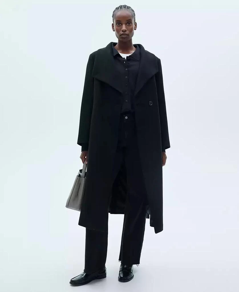 Mango Women's Belted Woolen Coat 3