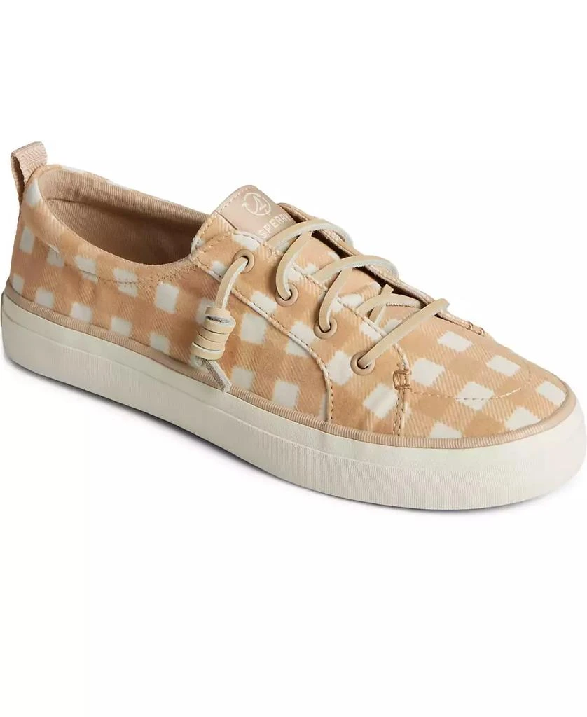 Sperry Women's Crest Vibe Gingham Canvas Sneakers, Created for Macy's 1