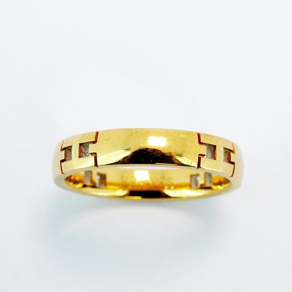 Hermes yellow gold (18K) Band Ring (Pre-Owned)